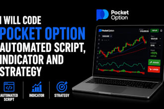 code pocket option automated script, iq option,  deriv and quotex strategy