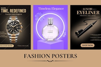 design luxury fashion social media posts