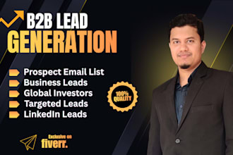 find b2b lead generation, linkedin lead generation and email list building