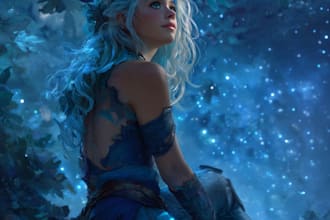 make a fantasy illustration