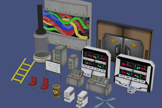 create a low poly 3d model