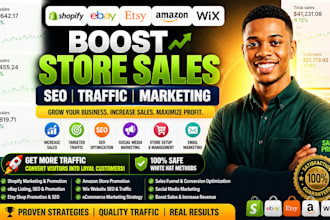 boost ebay shopify etsy sales expert promotion SEO marketing ebay manager