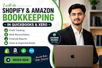 provide professional shopify and amazon bookkeeping services