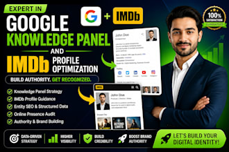 optimize your google knowledgepanel and imdb profile for person, brand authority