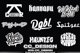 design music, dj band, typography, record, font and custom logo