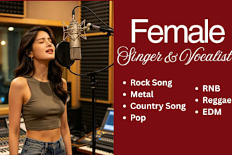 be your female rock singer, female vocalist, metal and country female singer