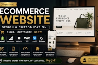 design customize bigcommerce big cartel wix ecwid godaddy shopify website store