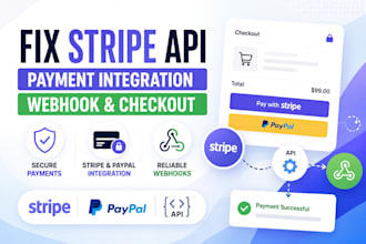 integrate stripe api, fix payment gateway, webhook, paypal checkout billing