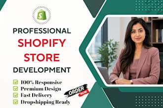 build a professional shopify website and clone shopify store for dropshipping