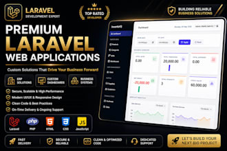develop custom laravel erp system, inventory or business web app