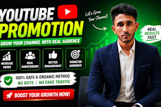 do youtube promotion to grow channel with real audience