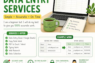 do accurate data entry, typing and data extraction work