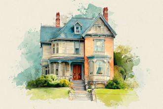 paint your house with watercolor