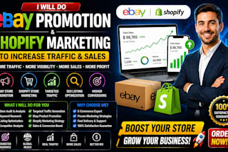 do ebay promotion boost shopify marketing advertising to increase traffic sales