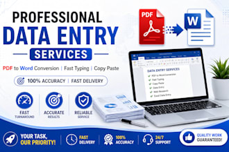 do fast and accurate typing work or PDF to word conversion