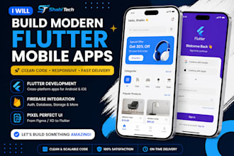 build flutter app with firebase backend