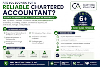 handle gst, tds, and prepare accurate financial statements