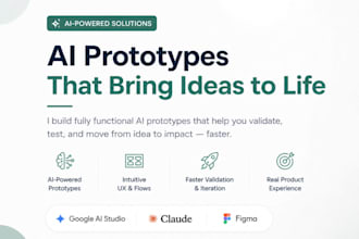 build a functional ai prototype for your idea on claude or google ai studio