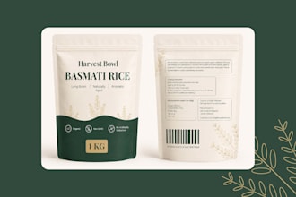design premium product packaging, label and box design for your brand