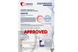 give haccp gmp iso 22000 europe USA traceable certificate and documentation