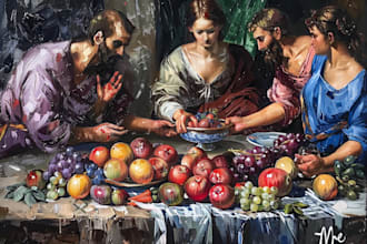 paint a replica of any painting in oil