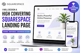 design a modern squarespace website that converts visitors