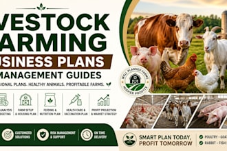 create livestock farming business plan and management guides