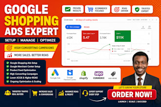 setup and manage google shopping ads campaign