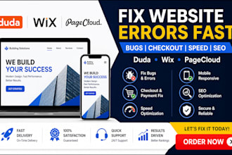 duda wix pagecloud checkout error blug mobile issue slow speed payment fix seo