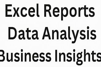 create excel reports, data analysis and business summaries