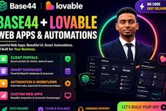 build base 44 ai backend and lovable frontend for your saas or web app mvp
