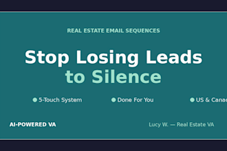 create a real estate lead follow up email sequence