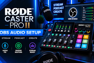 setup and fix rodecaster pro ii audio for obs streaming and podcast