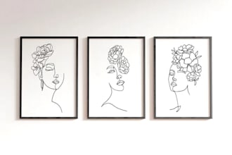 design modern minimalist line art, one line art, simple line art, line art logo