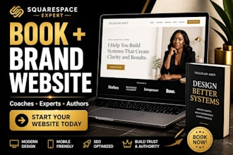 create a squarespace book launch page for coaches and consultants