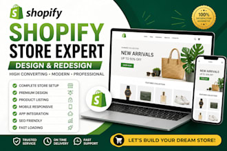 shopify store building master and product listing