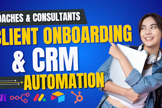 build a client onboarding follow up CRM automation using make com n8n airtable