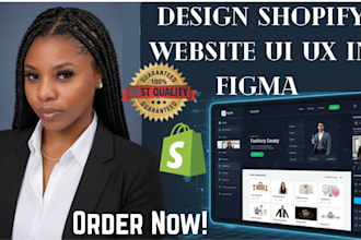 design shopify website UI UX in figma and ecommerce website redesign shopify web