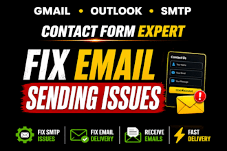 fix contact form not sending or receiving emails on wordpress website