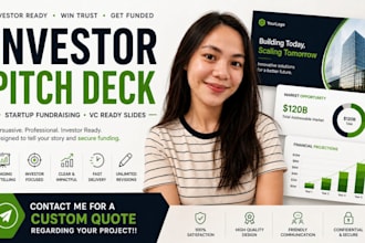 design investor pitch deck, startup fundraising, vc ready slides