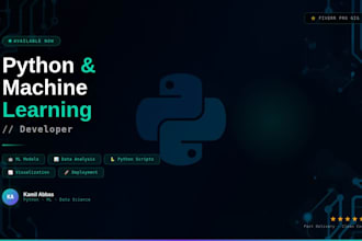 create a python machine learning model for your dataset