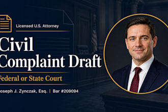 draft a professional civil lawsuit complaint for federal state court US attorney