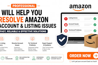 resolve amazon seller account issues and fix listing errors