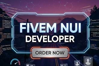 create a custom fivem UI modern nui design