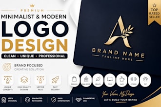 do minimalist logo design business design branding identity