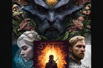 illustrate a professional book cover