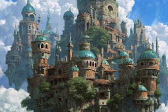 create professional landscape digital art