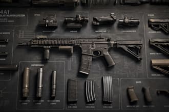 create 3d prop and weapon modeling for realistic game asset and tactical weapons