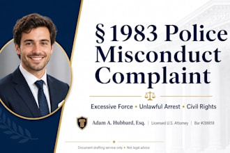 draft your section 1983 police misconduct civil rights complaint as US attorney