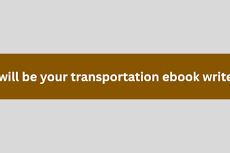 write transportation ebook and course creation
